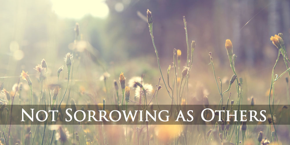Not Sorrowing as Others